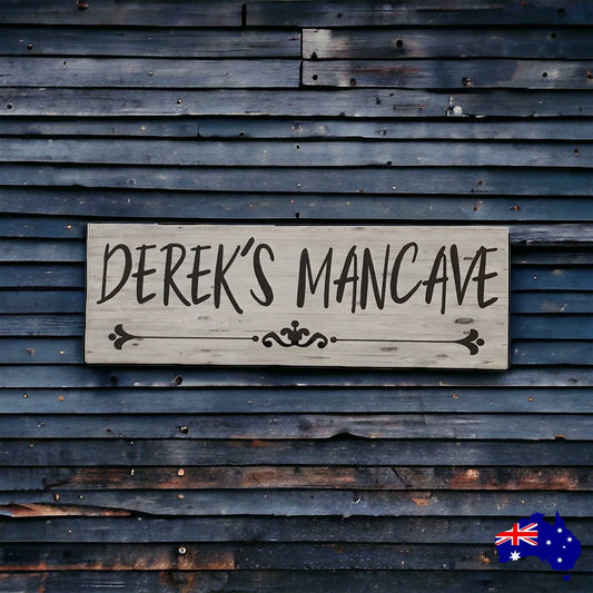 Mancave Custom Personalised Sign - The Renmy Store Homewares & Gifts