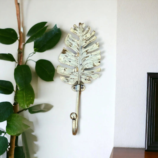 Hook Feather Leaf Brass - The Renmy Store Homewares & Gifts