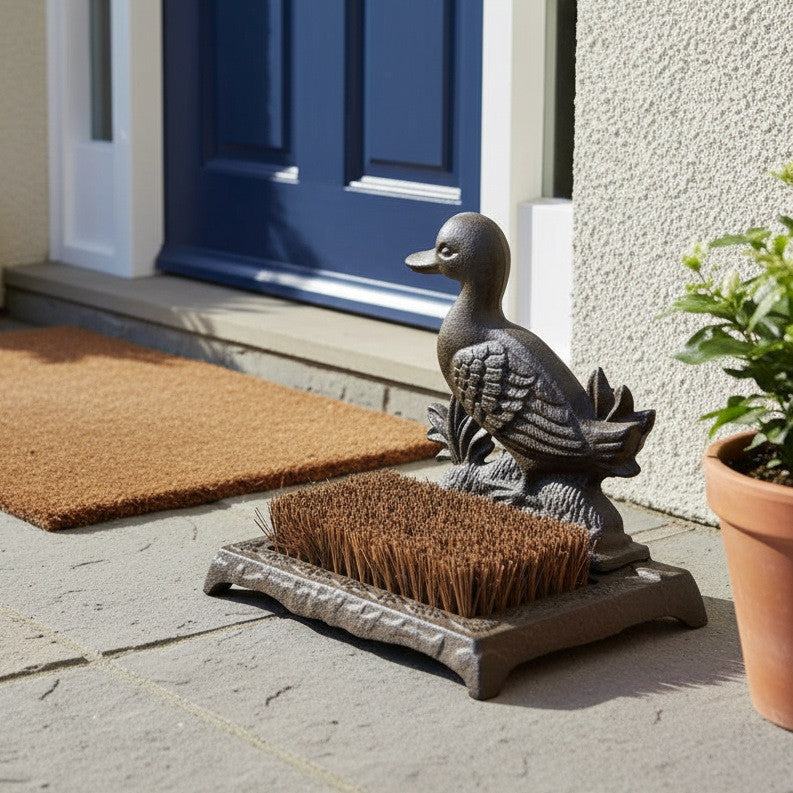 Cast Iron Duck Boot Brush - Farmhouse Boot Cleaner