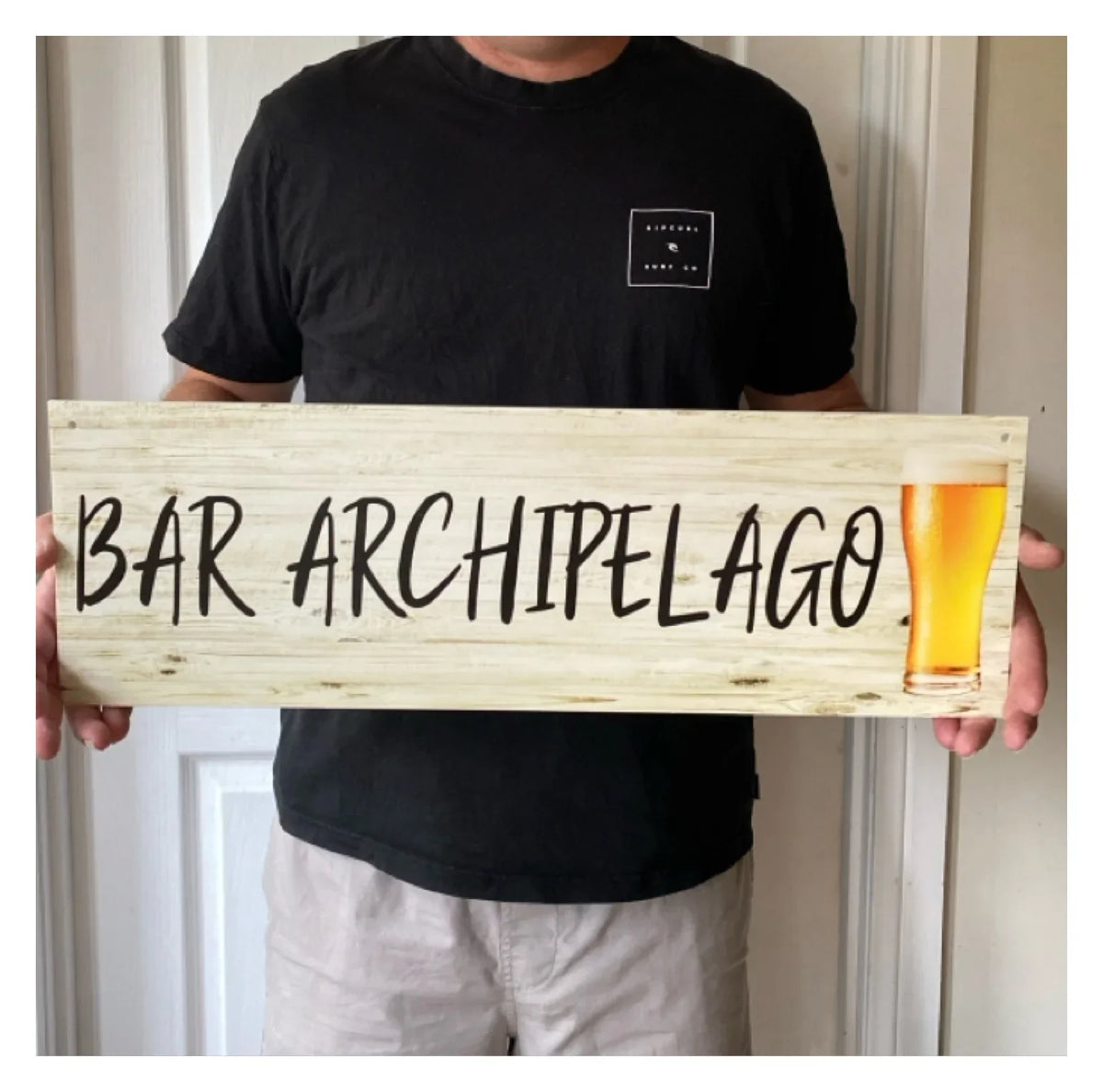 Bar Cold Beer Good Friends Custom Personalised Sign - The Renmy Store Homewares & Gifts
