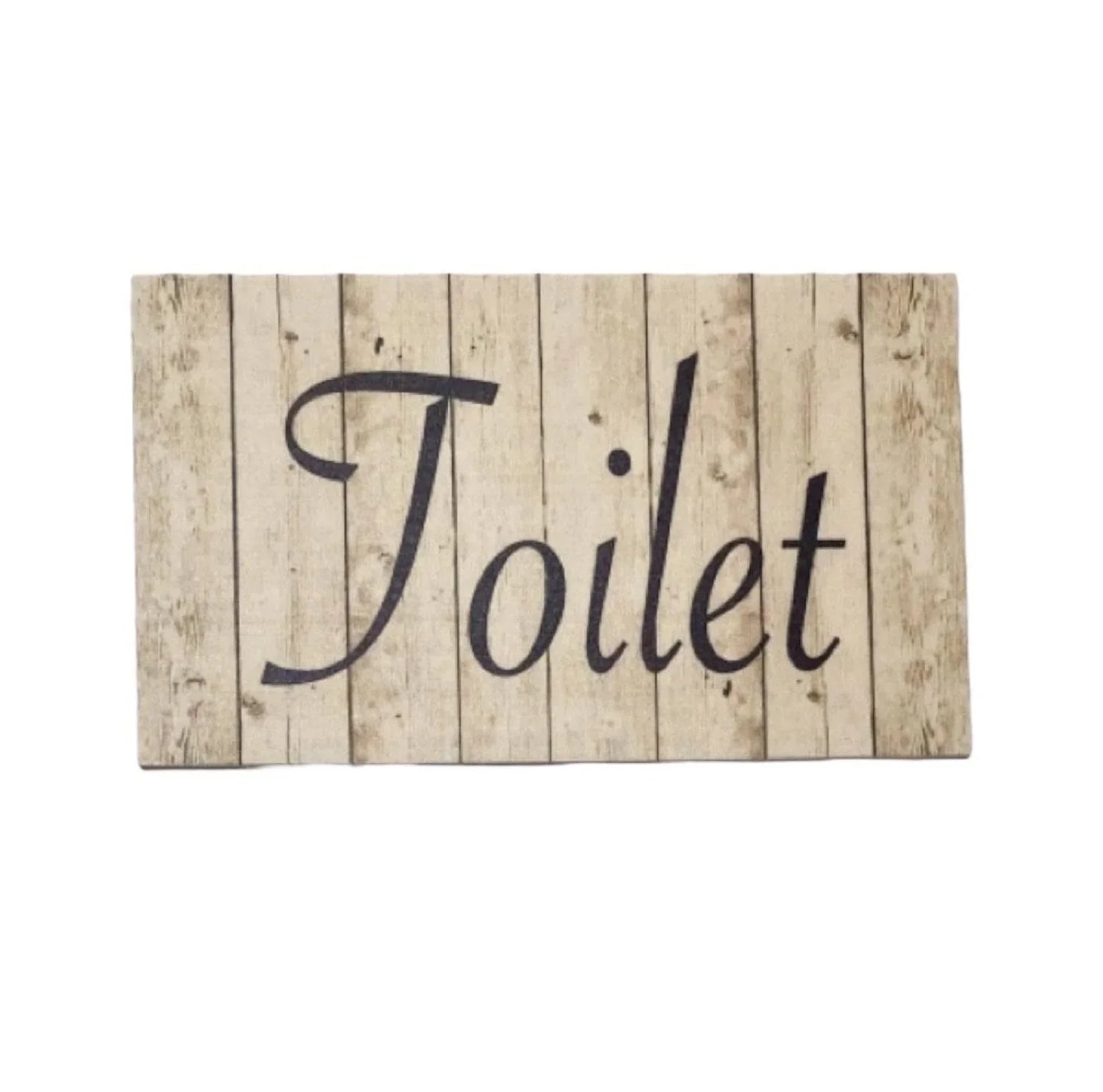 Toilet Laundry Bathroom Country Style Sign - The Renmy Store Homewares & Gifts