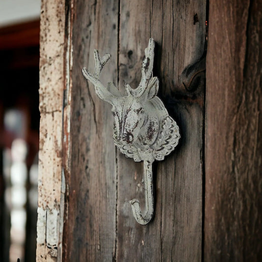 Deer Stag Hook Rustic Antique - The Renmy Store Homewares & Gifts