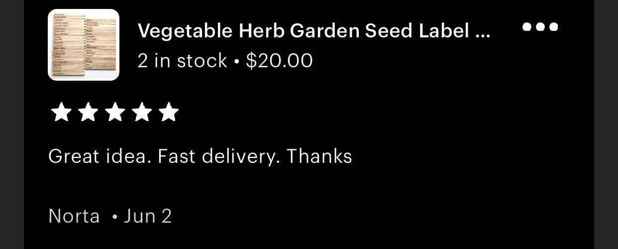 Vegetable Herb Garden Seed Label Marker Set of 40 Wood - The Renmy Store Homewares & Gifts