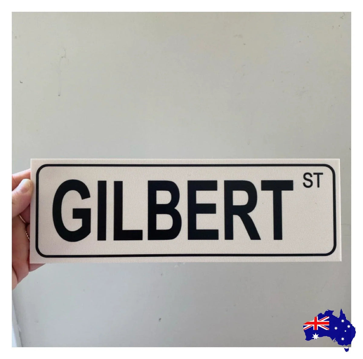 Street Grey Custom Personalised Sign - The Renmy Store Homewares & Gifts