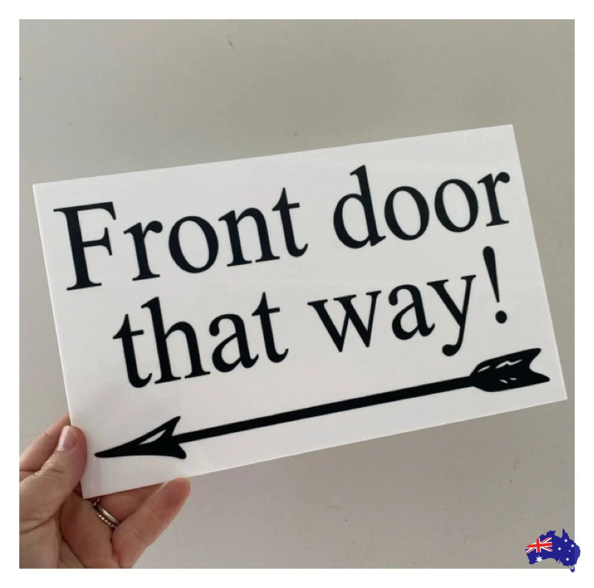 Custom Personalised Arrow White Sign - The Renmy Store Homewares & Gifts