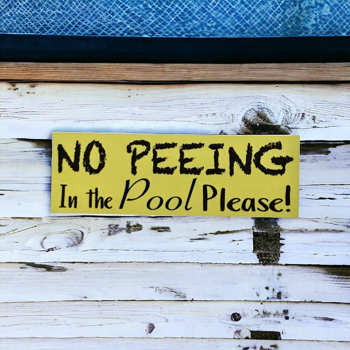 No Peeing In The Pool Sign - The Renmy Store Homewares & Gifts