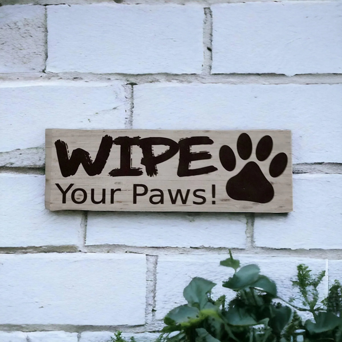 Wipe Your Paws Dog Sign - The Renmy Store Homewares & Gifts