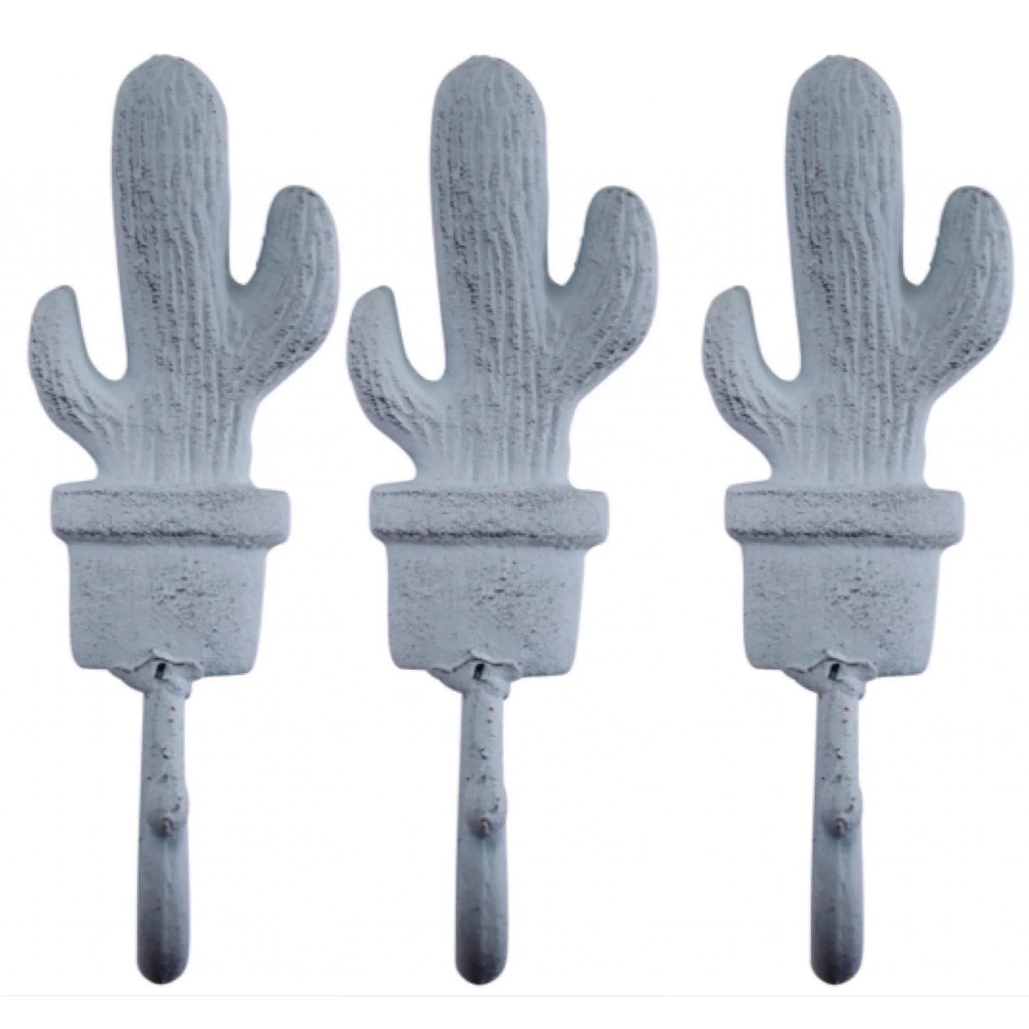 Hook Cactus Light Blue Set of 3 - The Renmy Store Homewares & Gifts