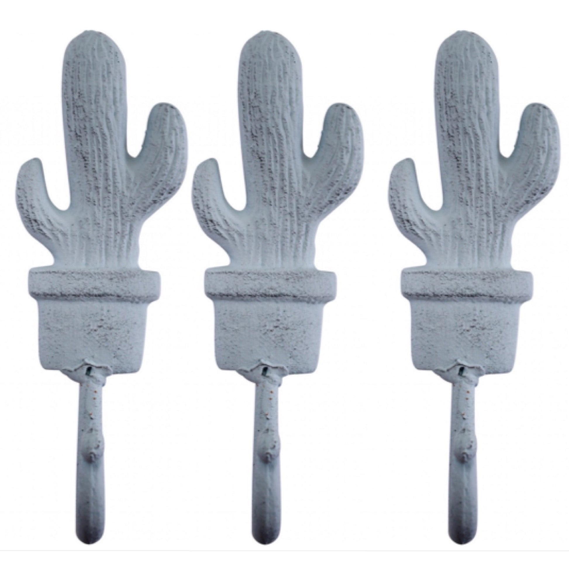 Hook Cactus Light Blue Set of 3 - The Renmy Store Homewares & Gifts 