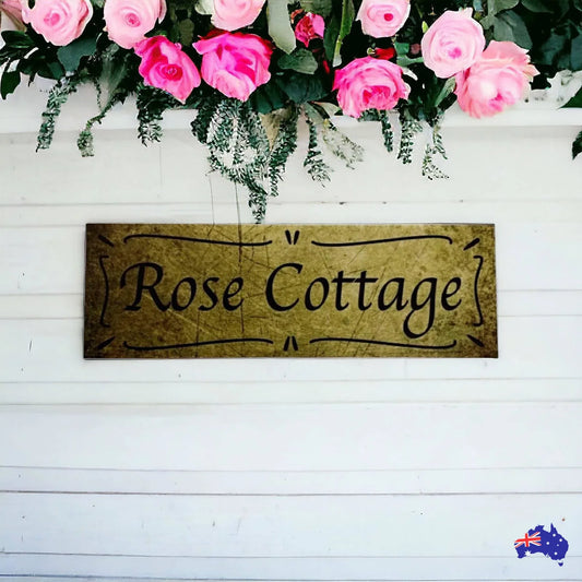 Cottage Custom Personalised Vintage Sign - The Renmy Store Homewares & Gifts