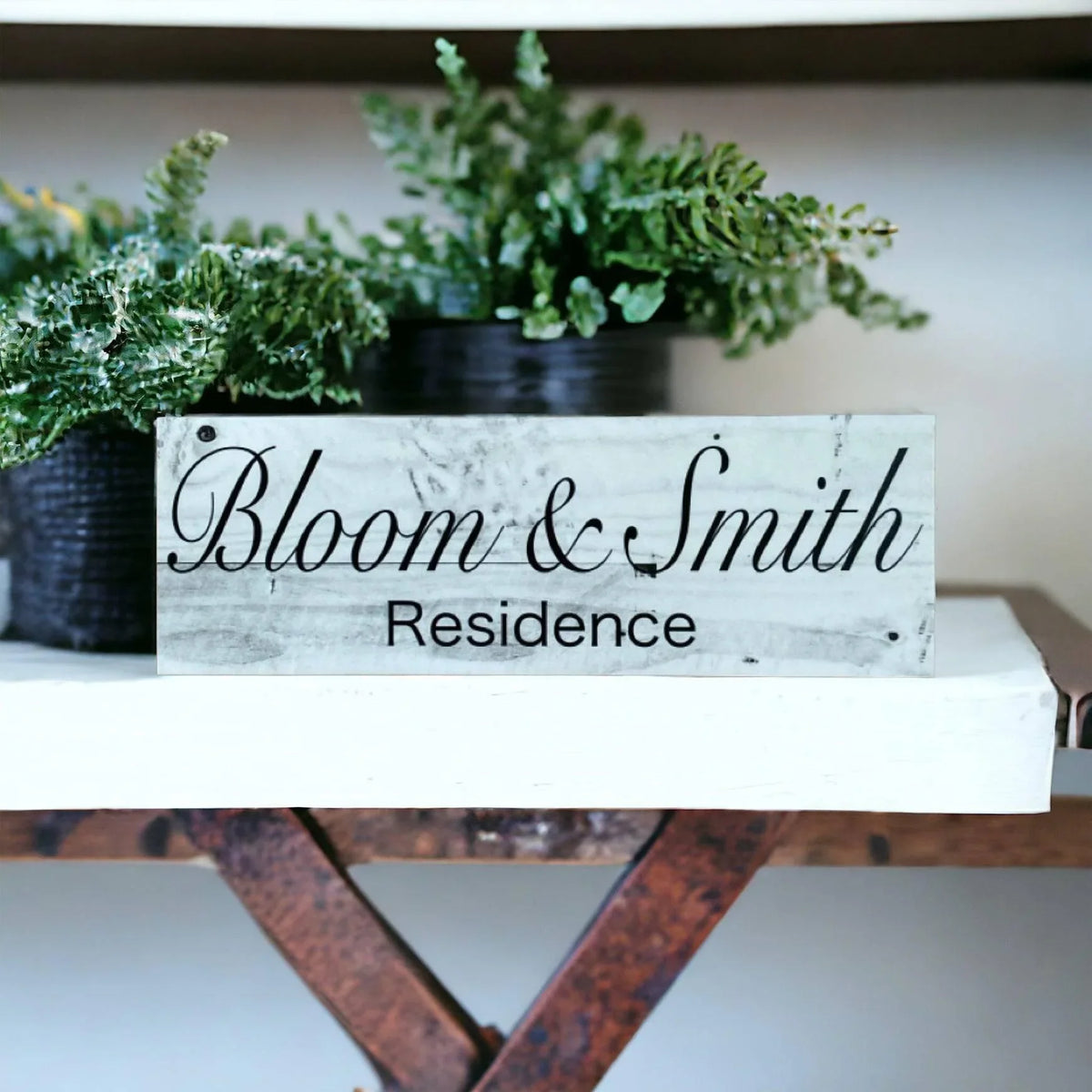 Family Residence Custom Personalised House Rustic Sign - The Renmy Store Homewares & Gifts