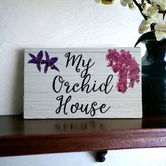 Orchid House Custom Personalised Sign - The Renmy Store Homewares & Gifts