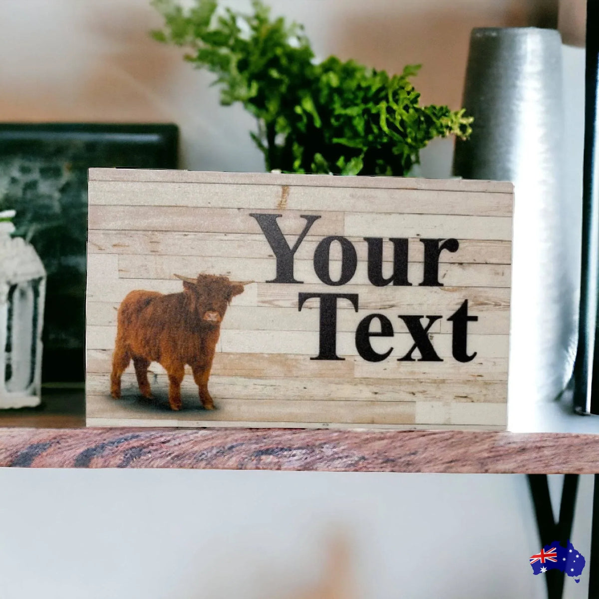 Cow Highland Country Custom Personalised Sign - The Renmy Store Homewares & Gifts
