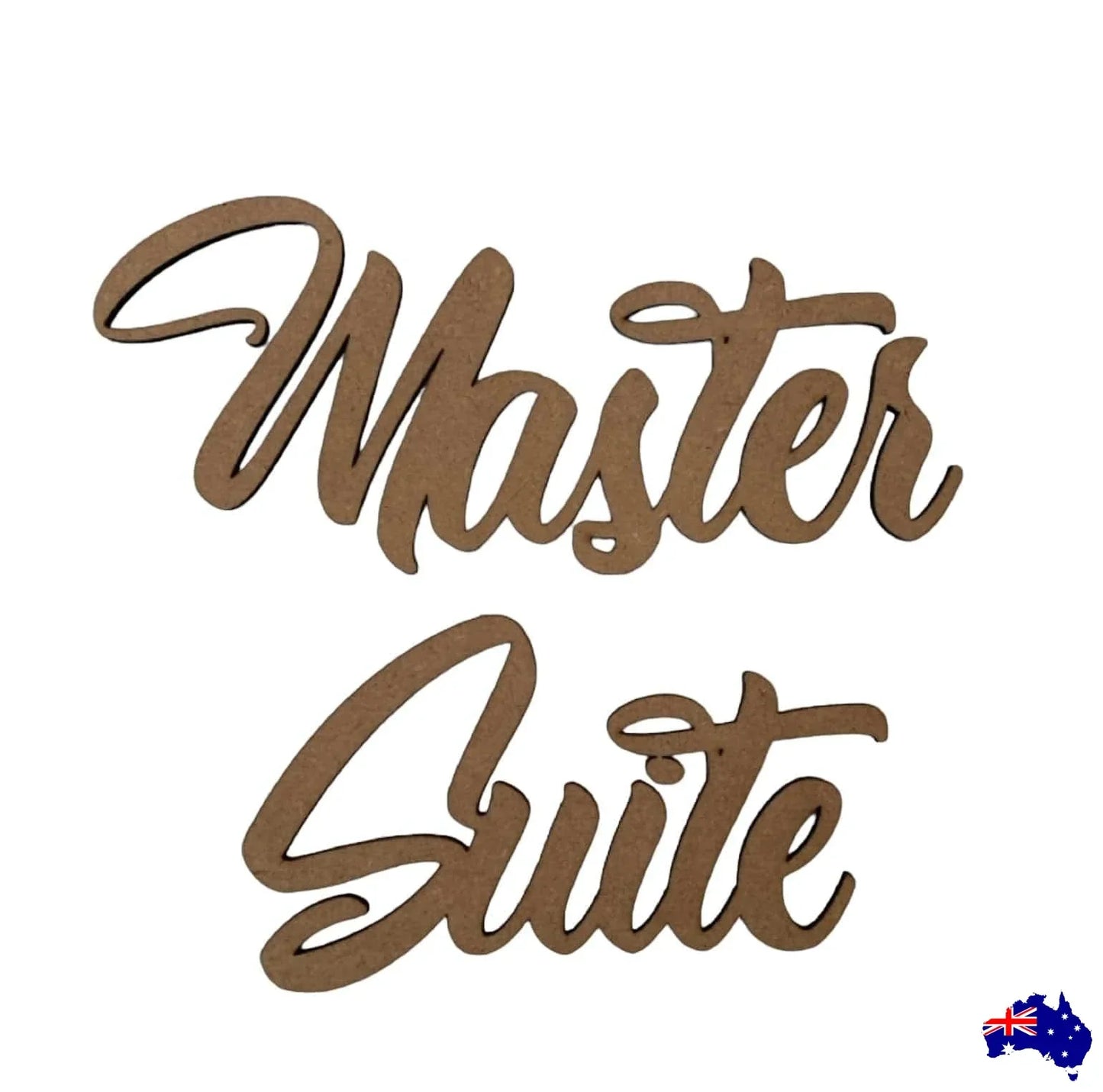 Master Suite Door Word Sign MDF DIY Wooden - The Renmy Store Homewares & Gifts