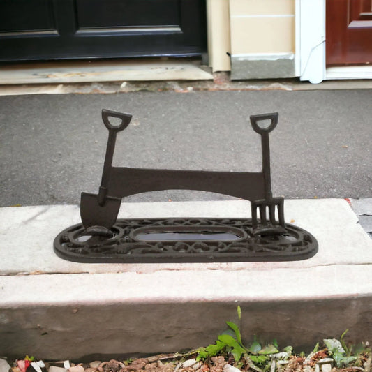 Iron Boot Shoe Scraper Rustic Spade Fork - The Renmy Store Homewares & Gifts