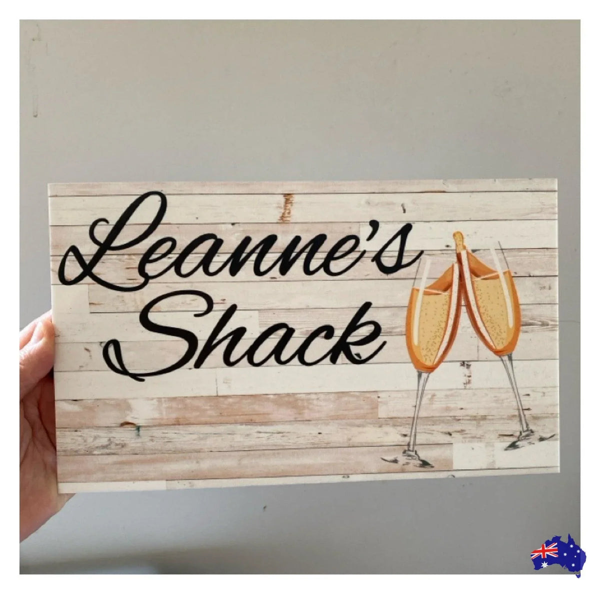 Champagne Celebration Custom Wording Text Sign - The Renmy Store Homewares & Gifts