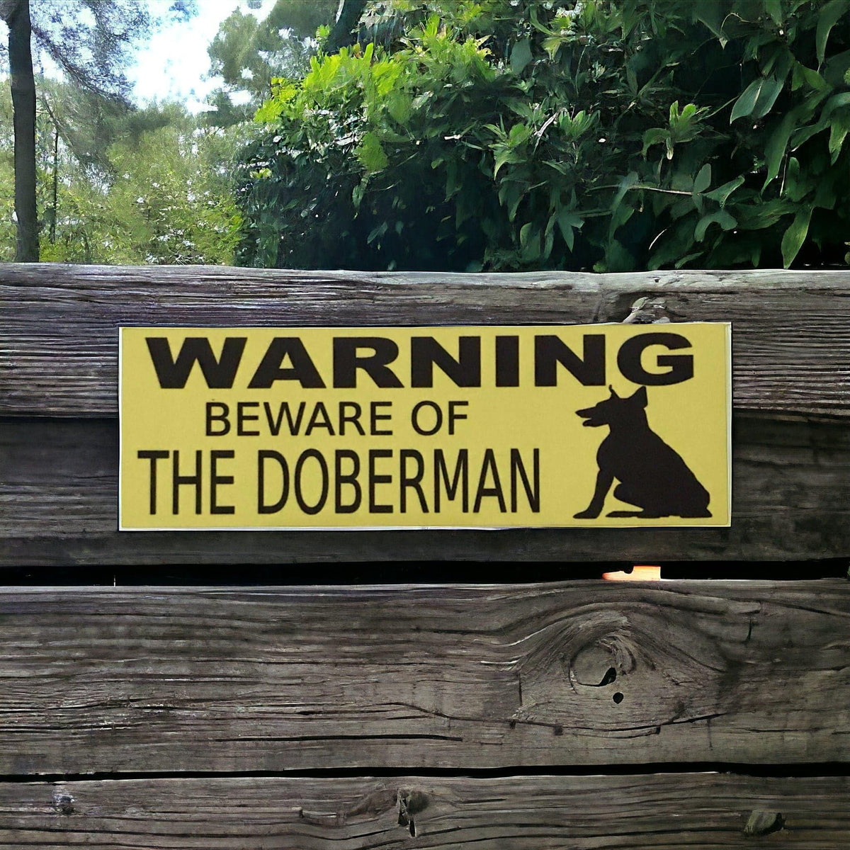 Warning Beware Of The Doberman Dog Sign - The Renmy Store Homewares & Gifts