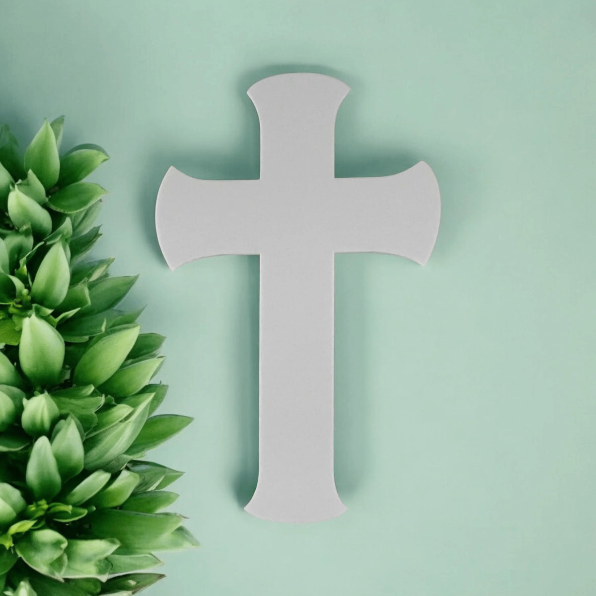 Cross Boho White Dome Plastic Acrylic Decor - The Renmy Store Homewares & Gifts