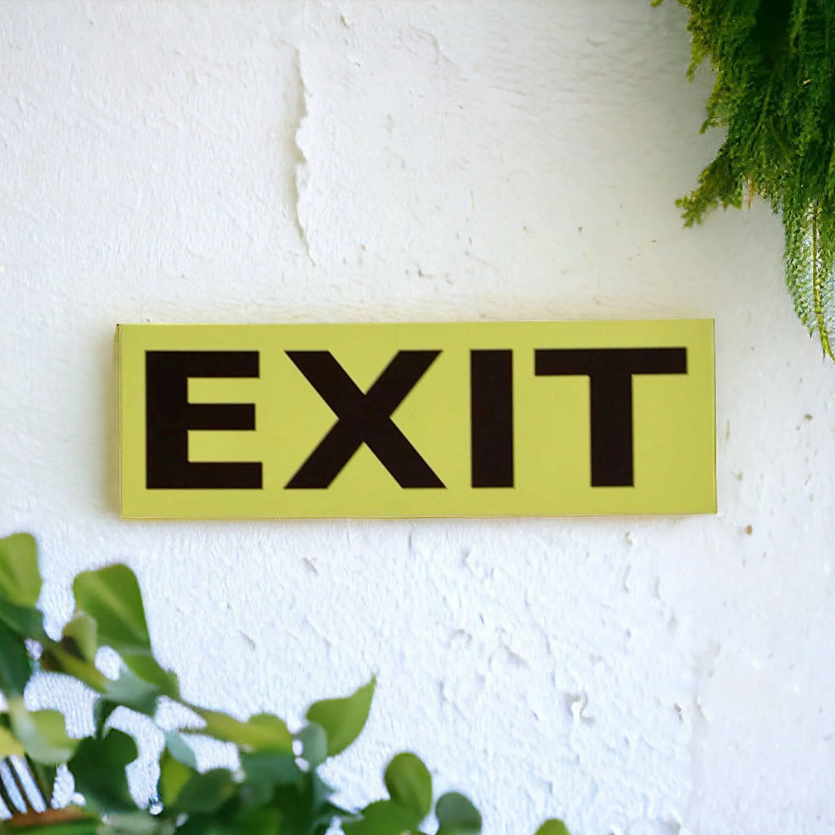 Exit Yellow Sign - The Renmy Store Homewares & Gifts