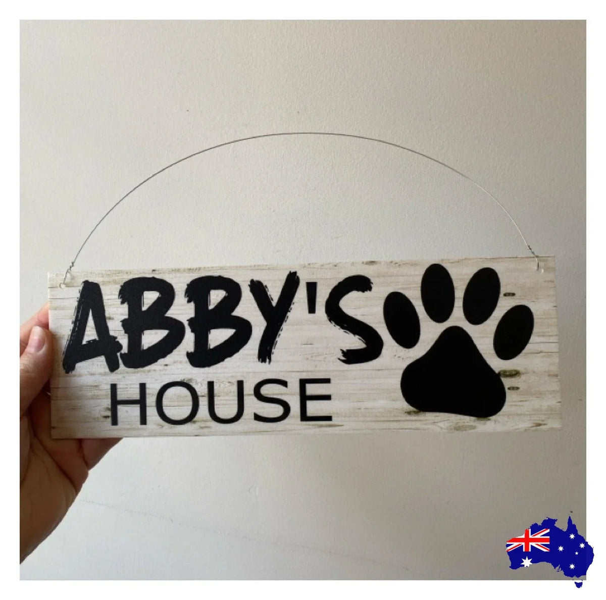 Dog Kennel House Custom Personalised Pets Name Sign - The Renmy Store Homewares & Gifts