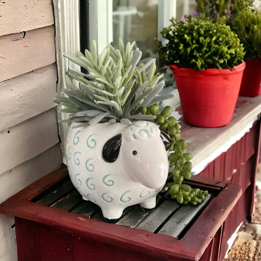 Sheep Pot Plant Garden - The Renmy Store Homewares & Gifts