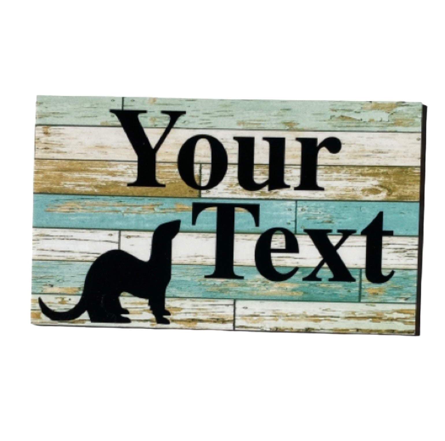 Ferret Custom Personalised Blue Sign - The Renmy Store Homewares & Gifts 