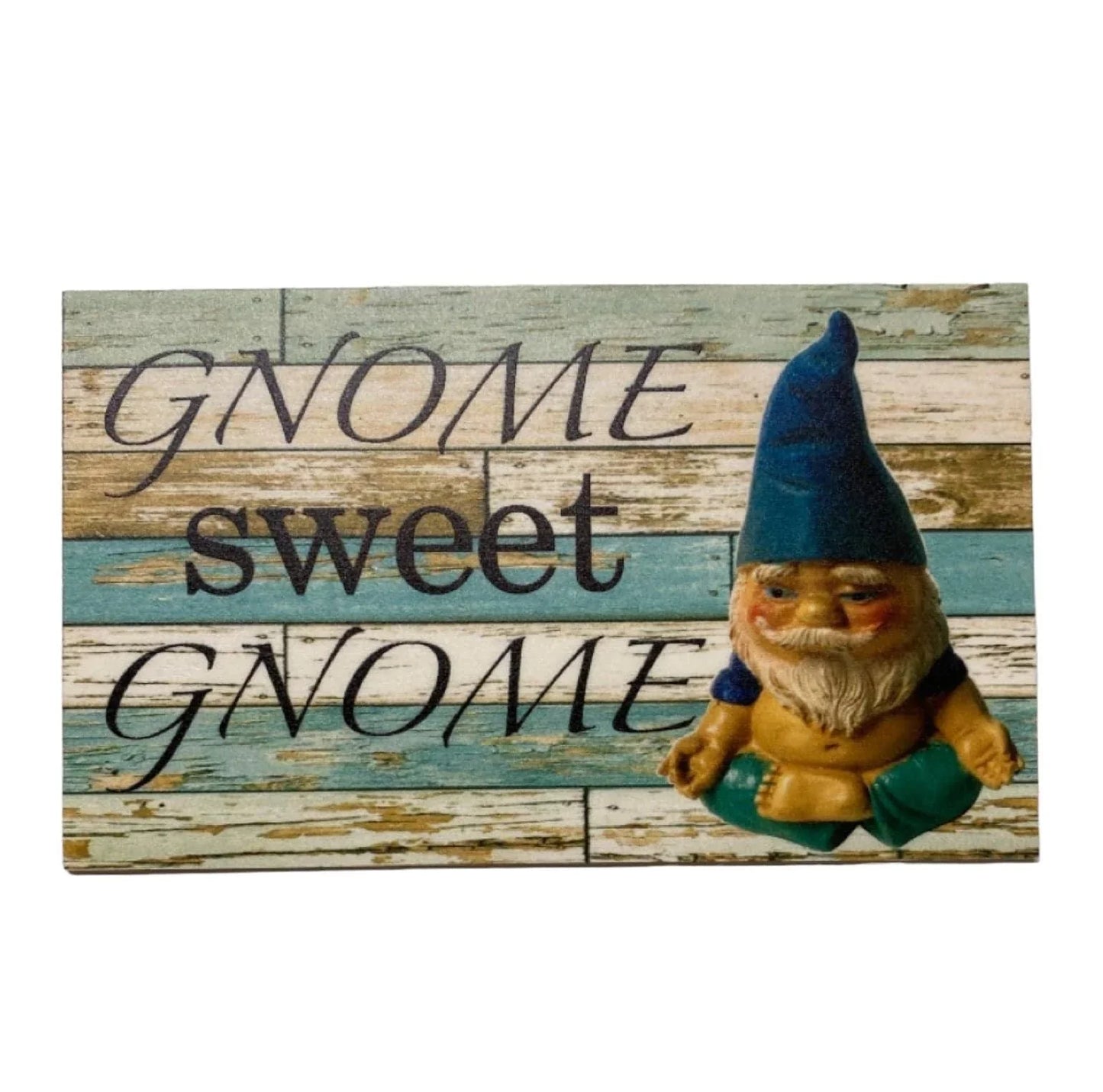 Gnome Sweet Gnome Blue Sign - The Renmy Store Homewares & Gifts