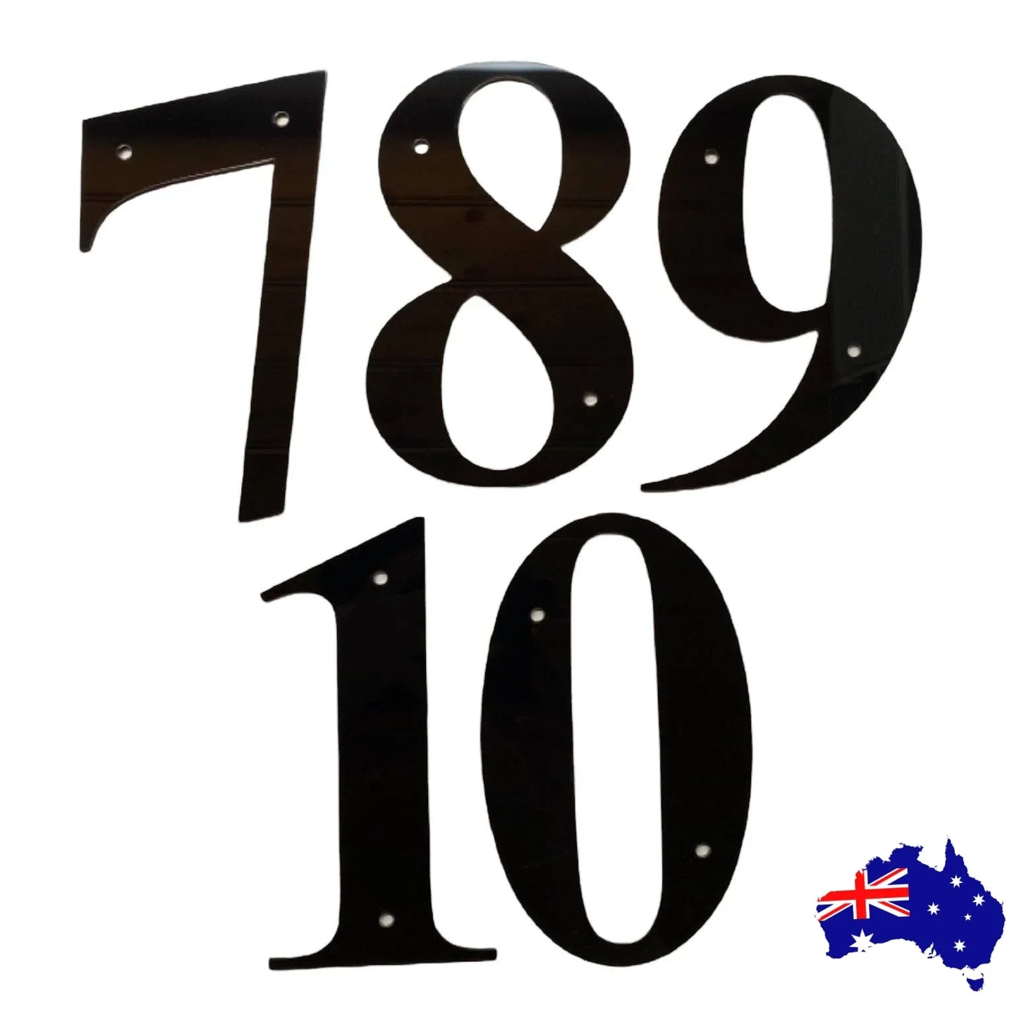 Number House Letterbox Street Black or White 16.5cm - The Renmy Store Homewares & Gifts