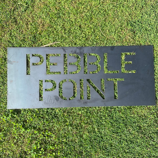 Custom House Number Address Sign - Personalised Rusty Metal Steel Sign - Australian Made