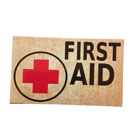 Vintage First Aid Medical Sign - The Renmy Store Homewares & Gifts
