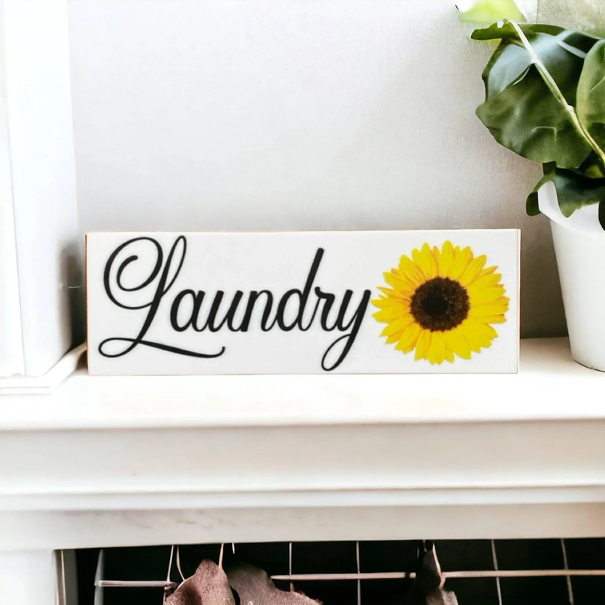 Sunflower Door Room Sign Toilet Laundry Bathroom - The Renmy Store Homewares & Gifts