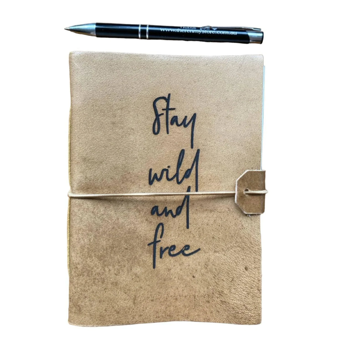 Journal Leather Diary Note Book Wild and Free - The Renmy Store Homewares & Gifts