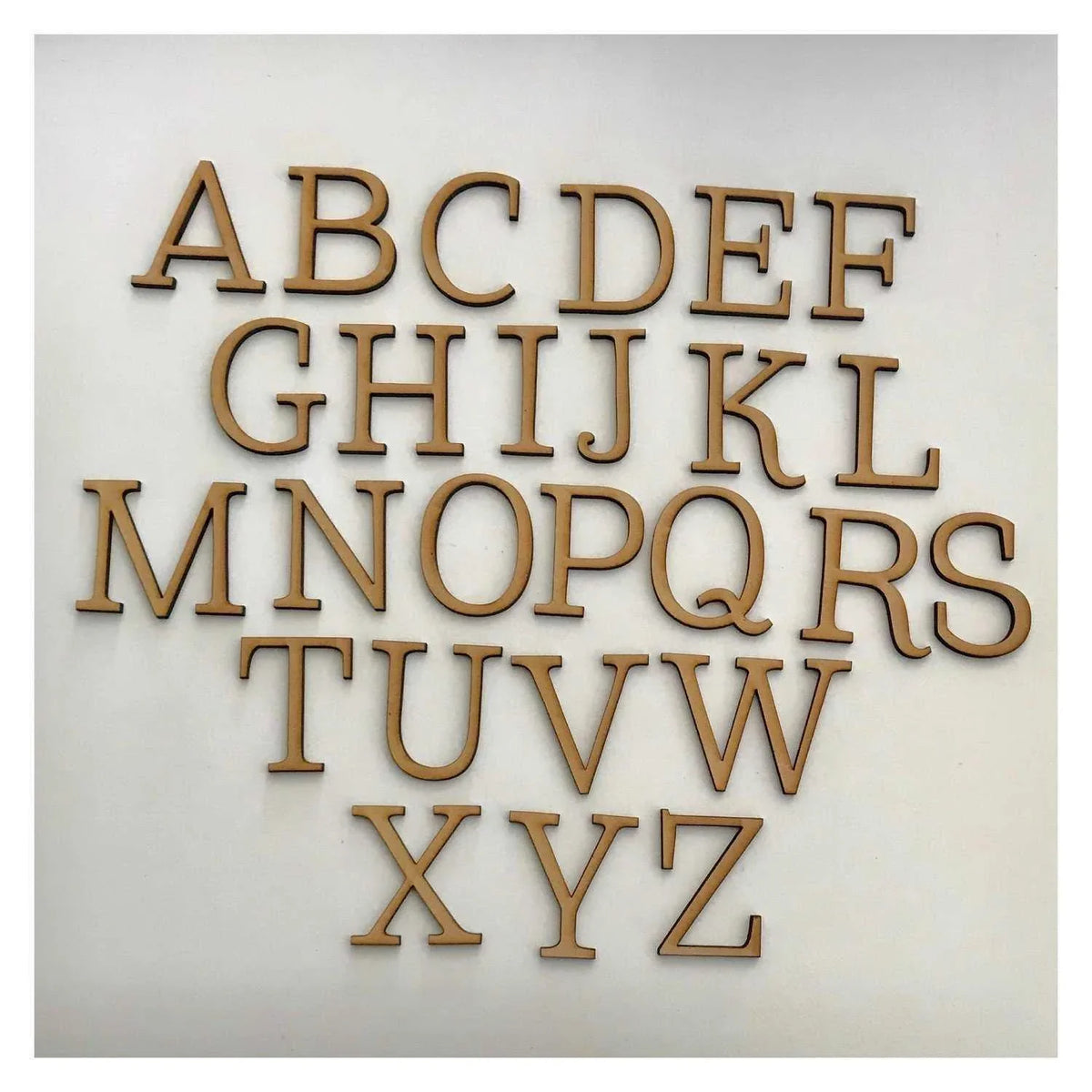 Letter Alphabet x 10 Letters MDF Laser Cut Personalised Custom - The Renmy Store Homewares & Gifts