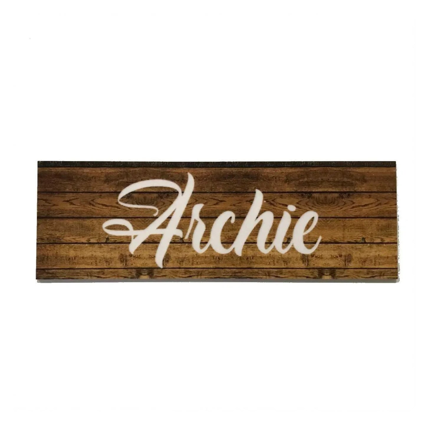 Label Name Custom Personalised Text Dark Sign - The Renmy Store Homewares & Gifts