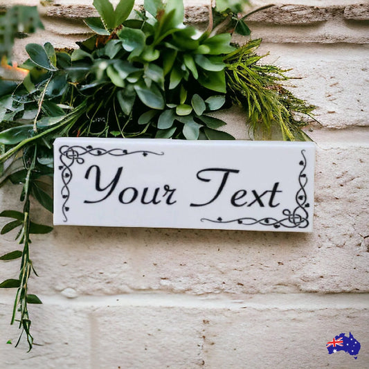 Custom Personalised Vintage White Sign - The Renmy Store Homewares & Gifts