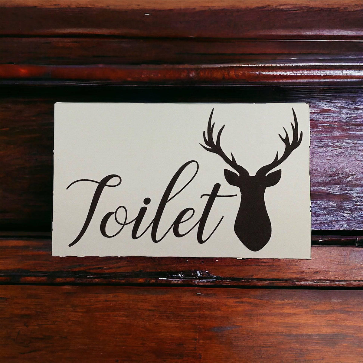 Stag Deer Door Room Sign Toilet Laundry Bathroom - The Renmy Store Homewares & Gifts