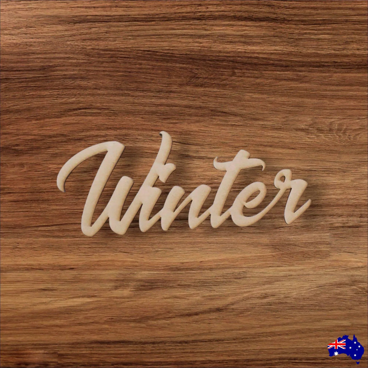 Winter Word Sign MDF DIY Wooden - The Renmy Store Homewares & Gifts