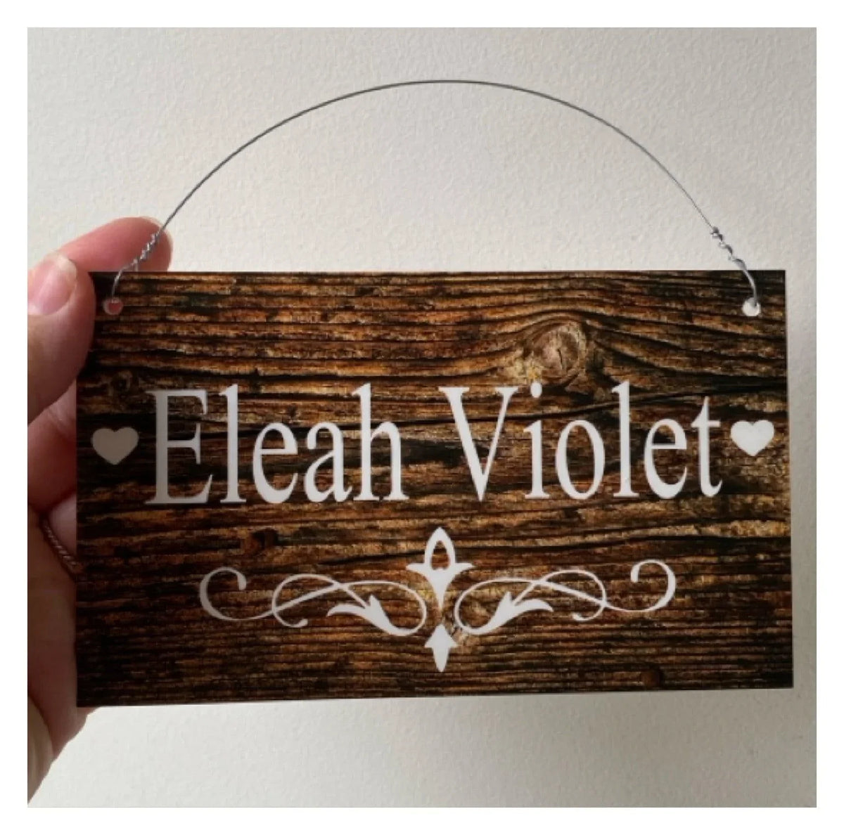 Custom Personalised Dark Wood Look Sign - The Renmy Store Homewares & Gifts