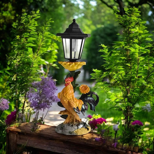 Solar Light Rooster Garden Decoration - The Renmy Store Homewares & Gifts