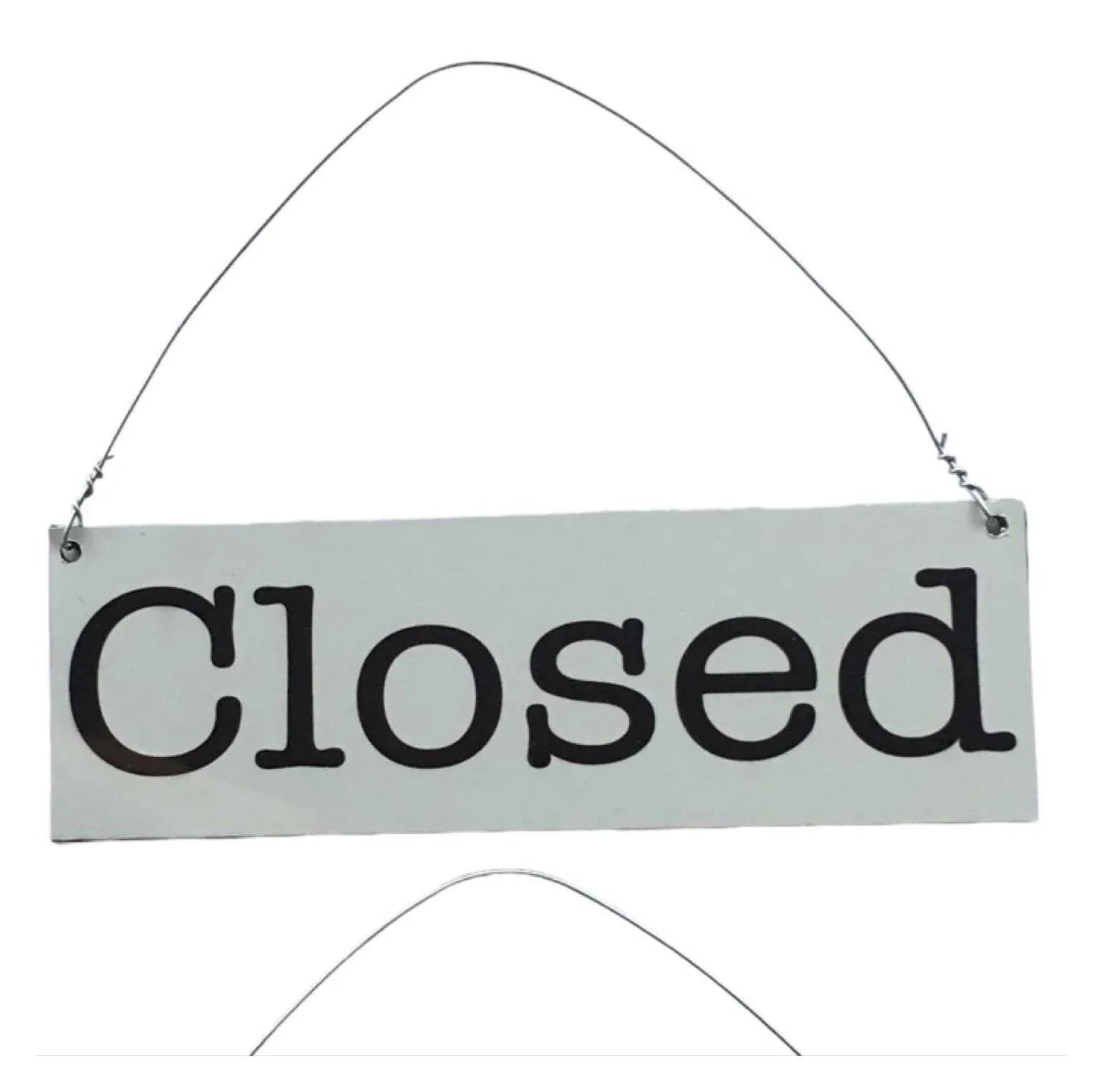 Open Closed White Business Shop Cafe Hanging Sign - The Renmy Store Homewares & Gifts
