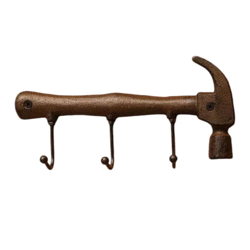Hook Rustic Hammer Wrench Cast Iron Workshop Man Shed - The Renmy Store Homewares & Gifts