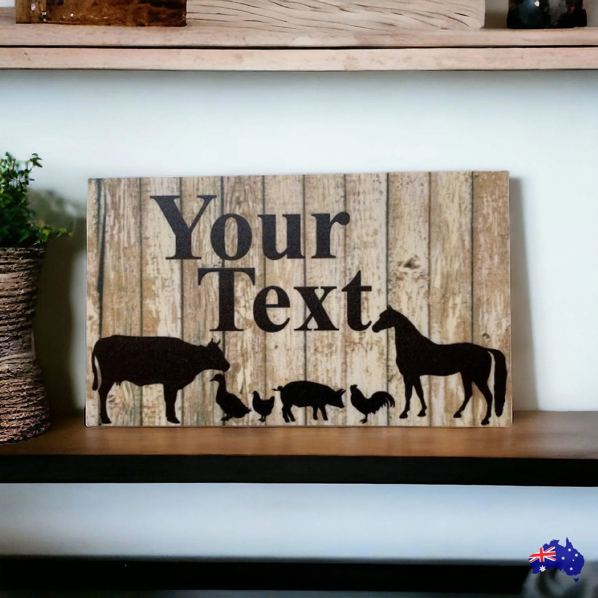 Country Custom Personalised Animals Sign - The Renmy Store Homewares & Gifts