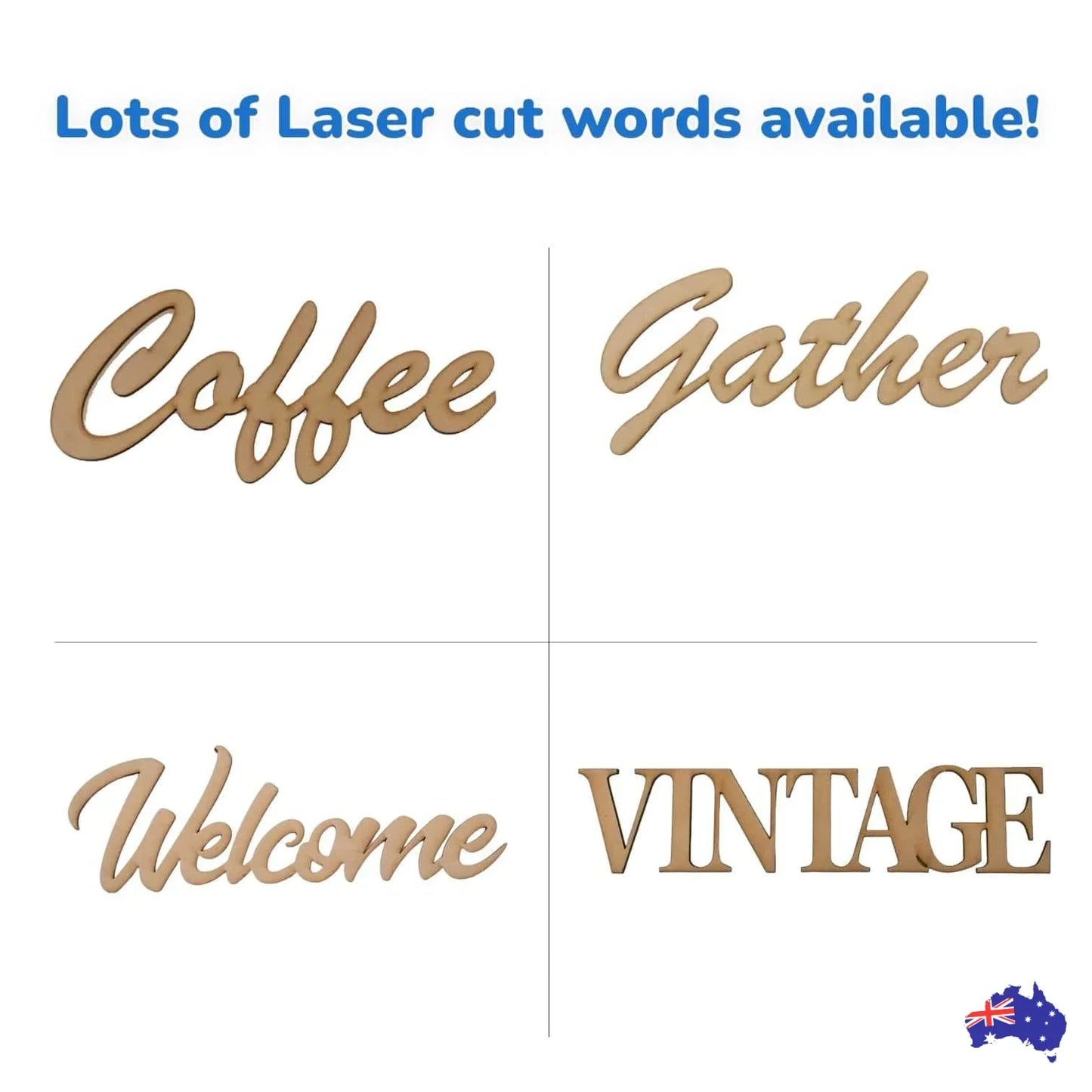 Create Word Wall Quote Art DIY Raw MDF Timber Wood - The Renmy Store Homewares & Gifts