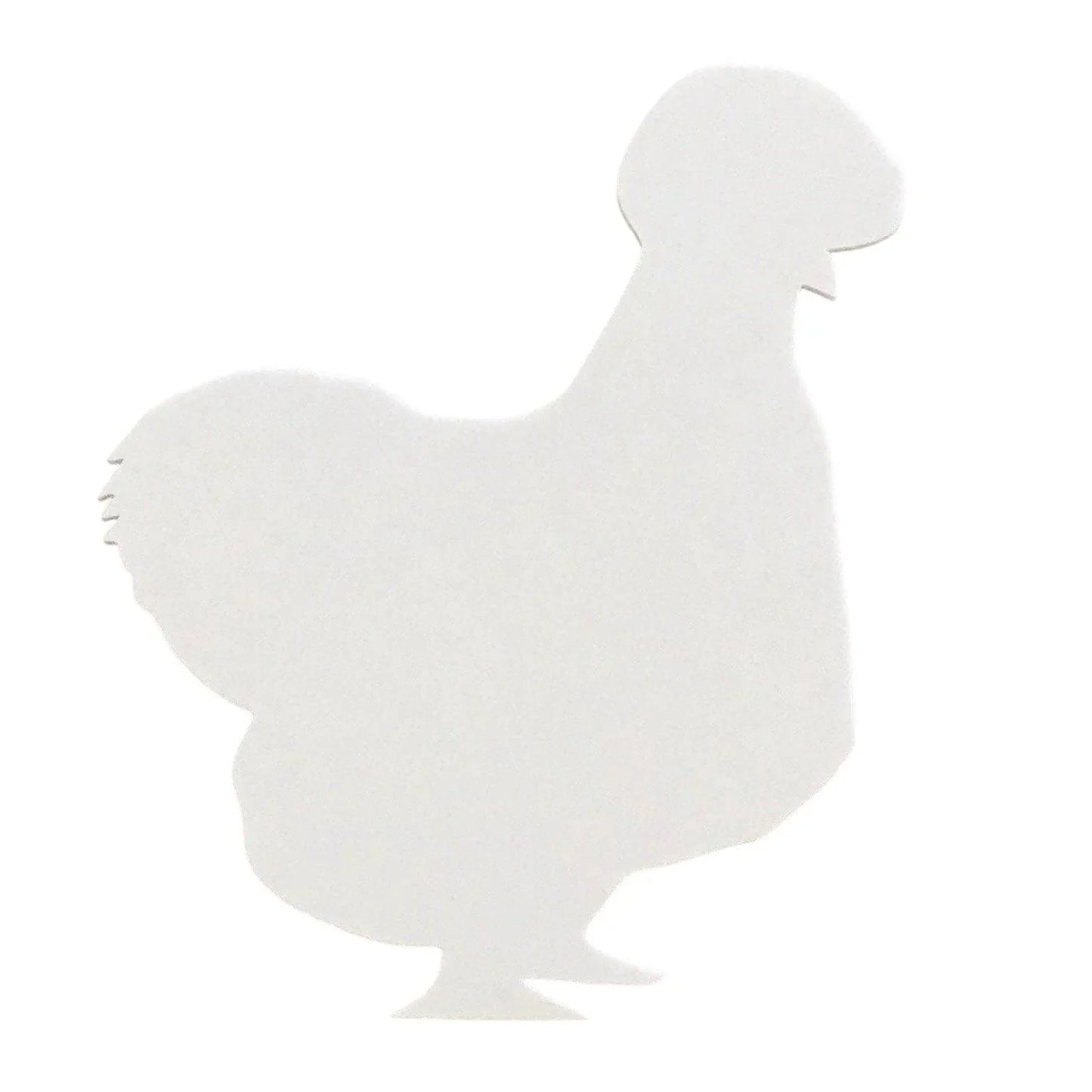 Silkie Chicken Hen White Acrylic Country Decor - The Renmy Store Homewares & Gifts