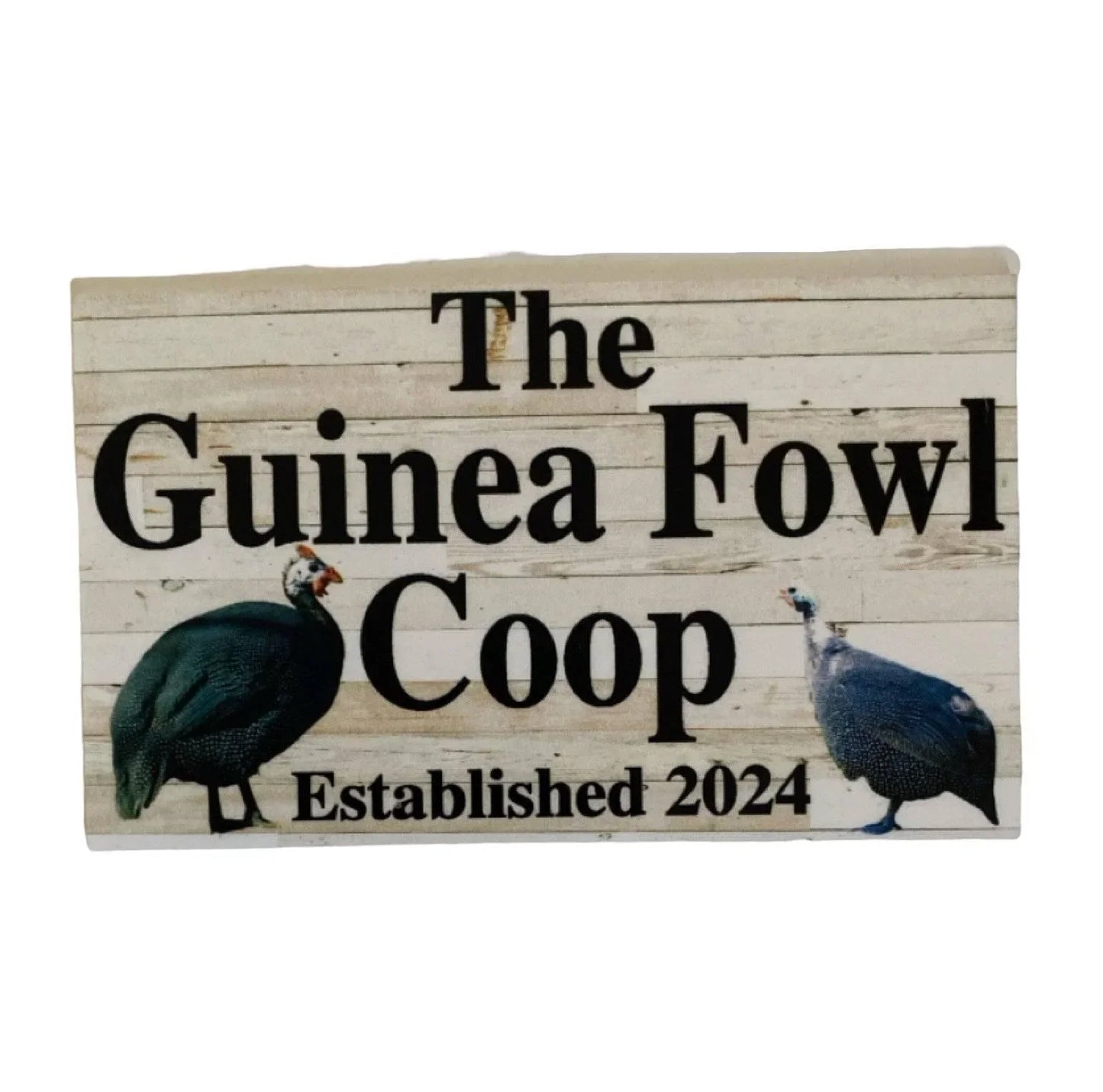 Guinea Fowl Coop House Rustic Sign - The Renmy Store Homewares & Gifts