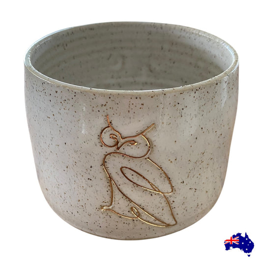 Owl Mug Cup Pottery Ceramic Aussie Made