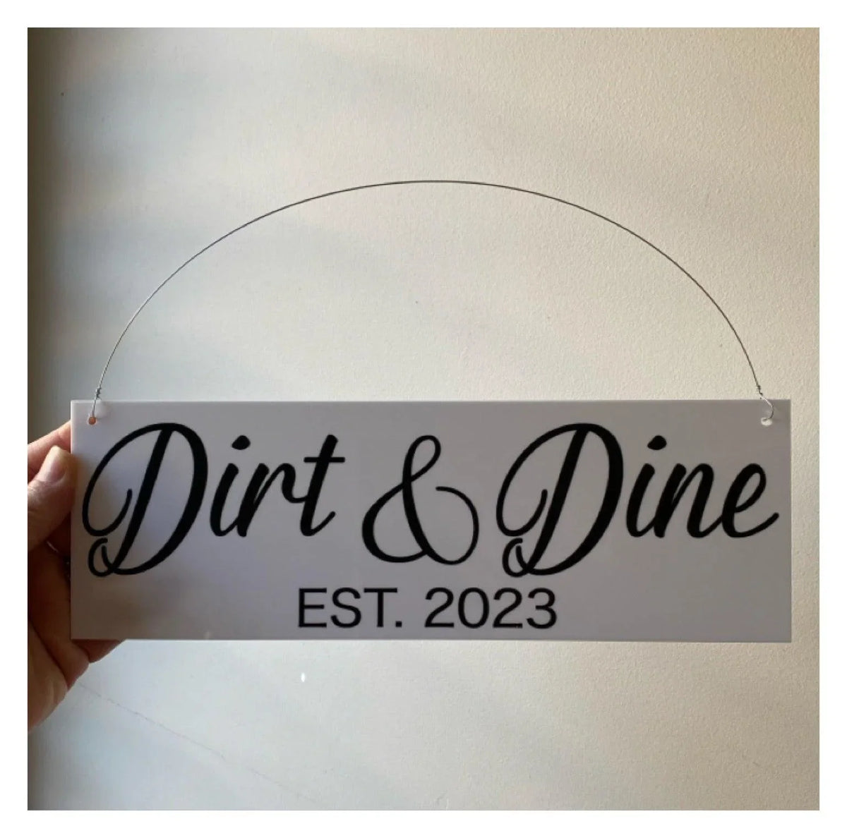 Family Name Custom Personalised White Sign - The Renmy Store Homewares & Gifts