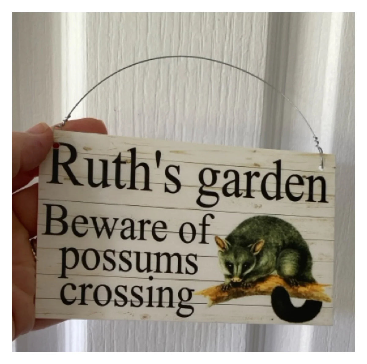 Custom Possum Sign - Wildlife Carer Gift - Personalised Large Format Signage - Australian Made