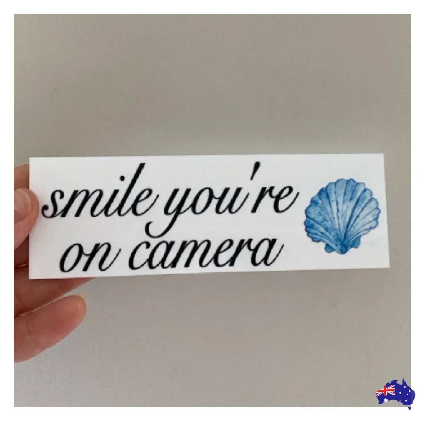 Custom Personalised Beach Shack Blue Shell Sign - The Renmy Store Homewares & Gifts