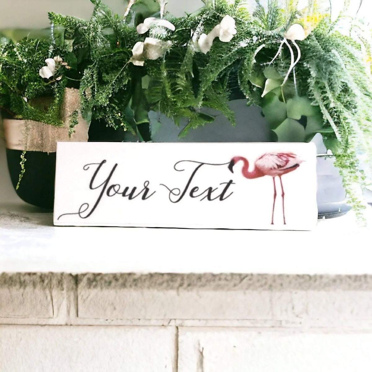 Flamingo Custom Personalised Sign - The Renmy Store Homewares & Gifts